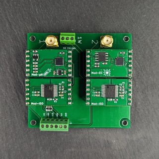 Carrier board with seated modules